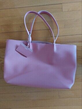 Indigo Pink Tote Bag with Cardholder
